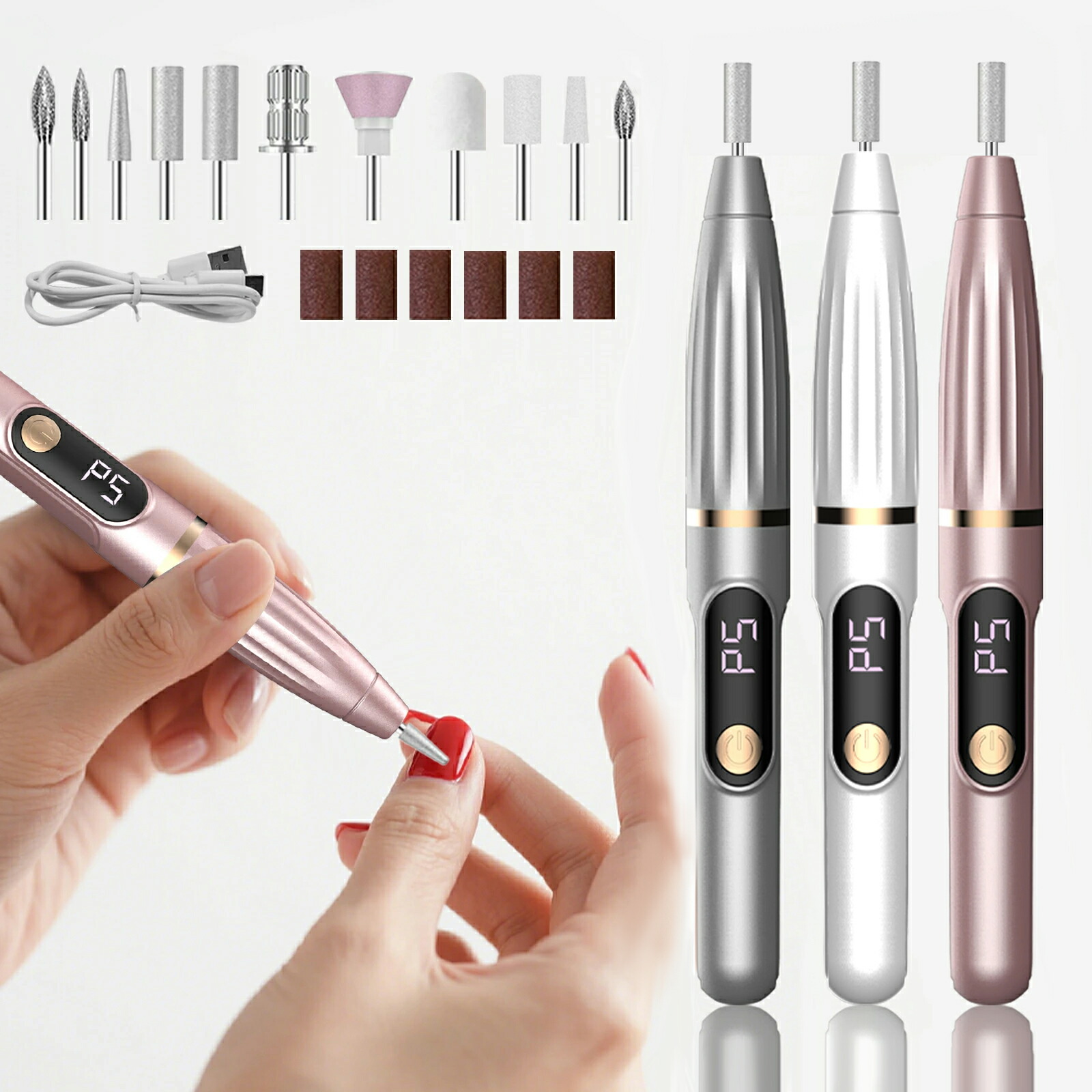 楽天市場】【時間限定！クーポンで2280円】ネイルマシン 電動