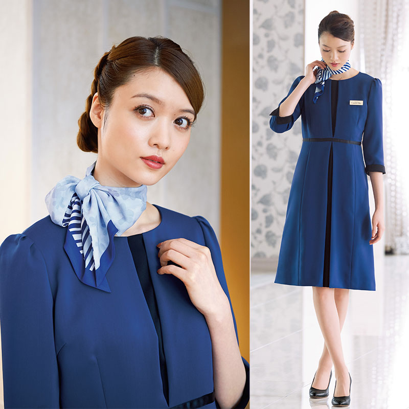 楽天市場】事務服 ワンピース 7725 ホテル フロント 受付 接客
