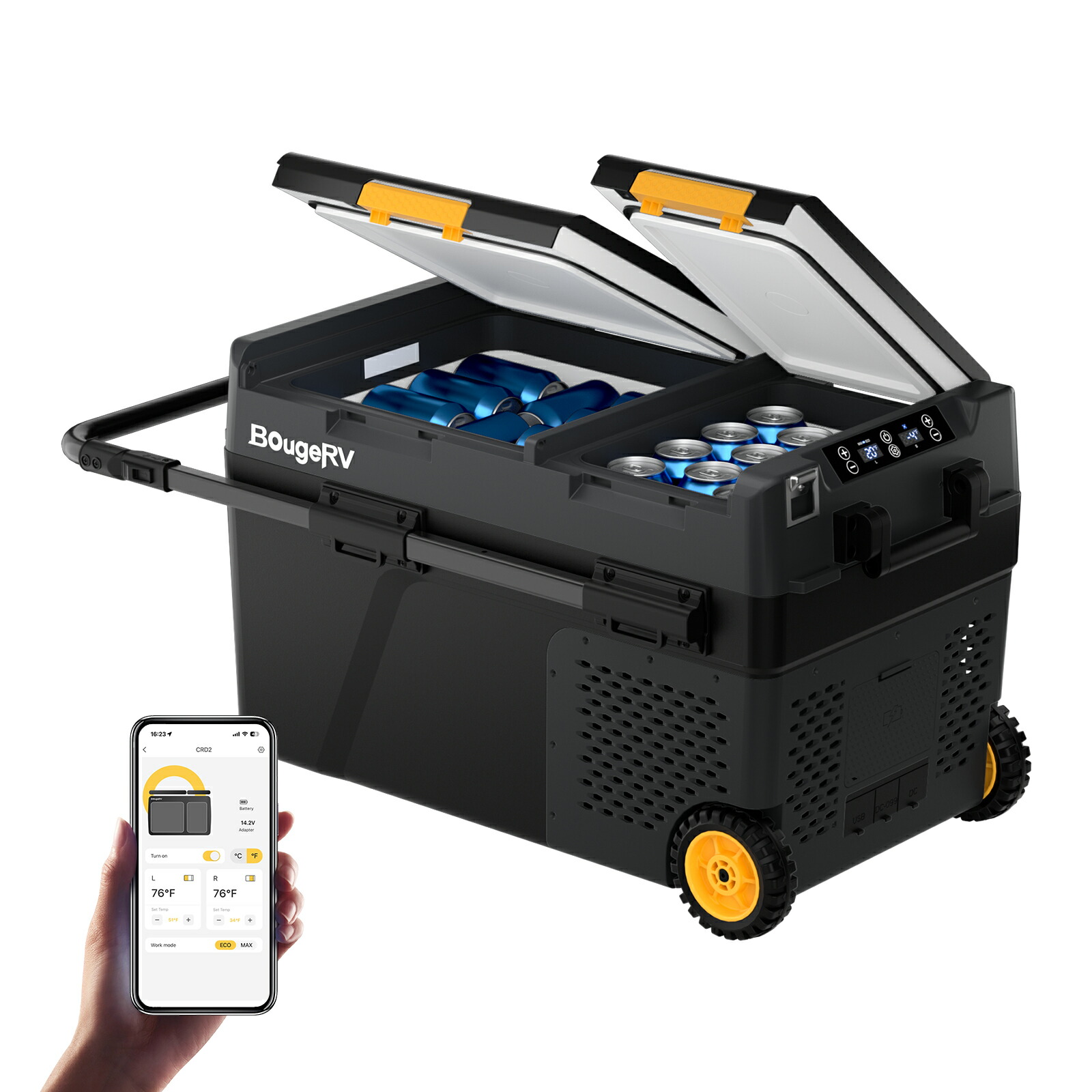 楽天市場】bonarca 車載冷蔵庫 ポータブル冷蔵庫40lの通販