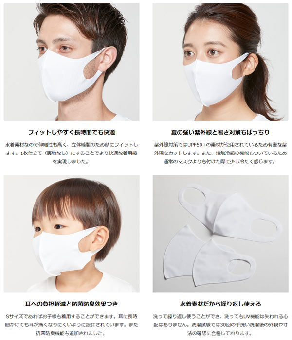 楽天市場】【20年モデル】 顔型密着3Dフィットマスク 洗える素材採用