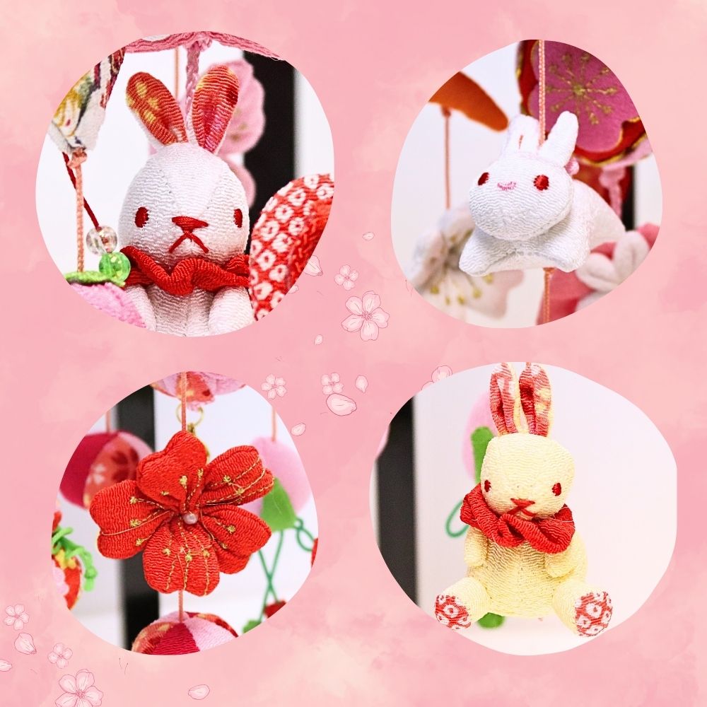 楽天市場】つるし雛 吊るし飾り 桜うさぎ 選べるサイズ つるし雛