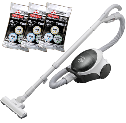 楽天市場】三菱 掃除機 TC-SXG3J-H ＆ 紙パック 3枚入り（MP-9A） 3個