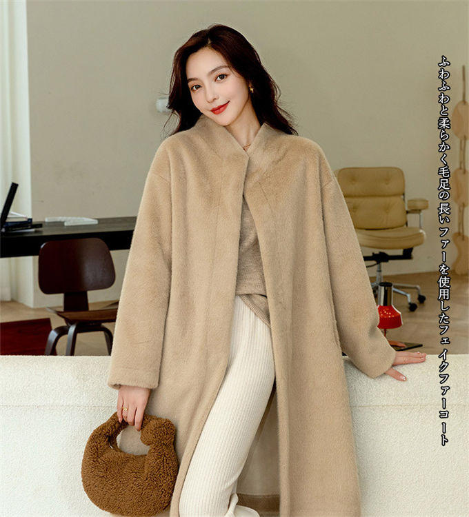 楽天市場】ファーコート レディース 毛皮コート ジャケット エコファー