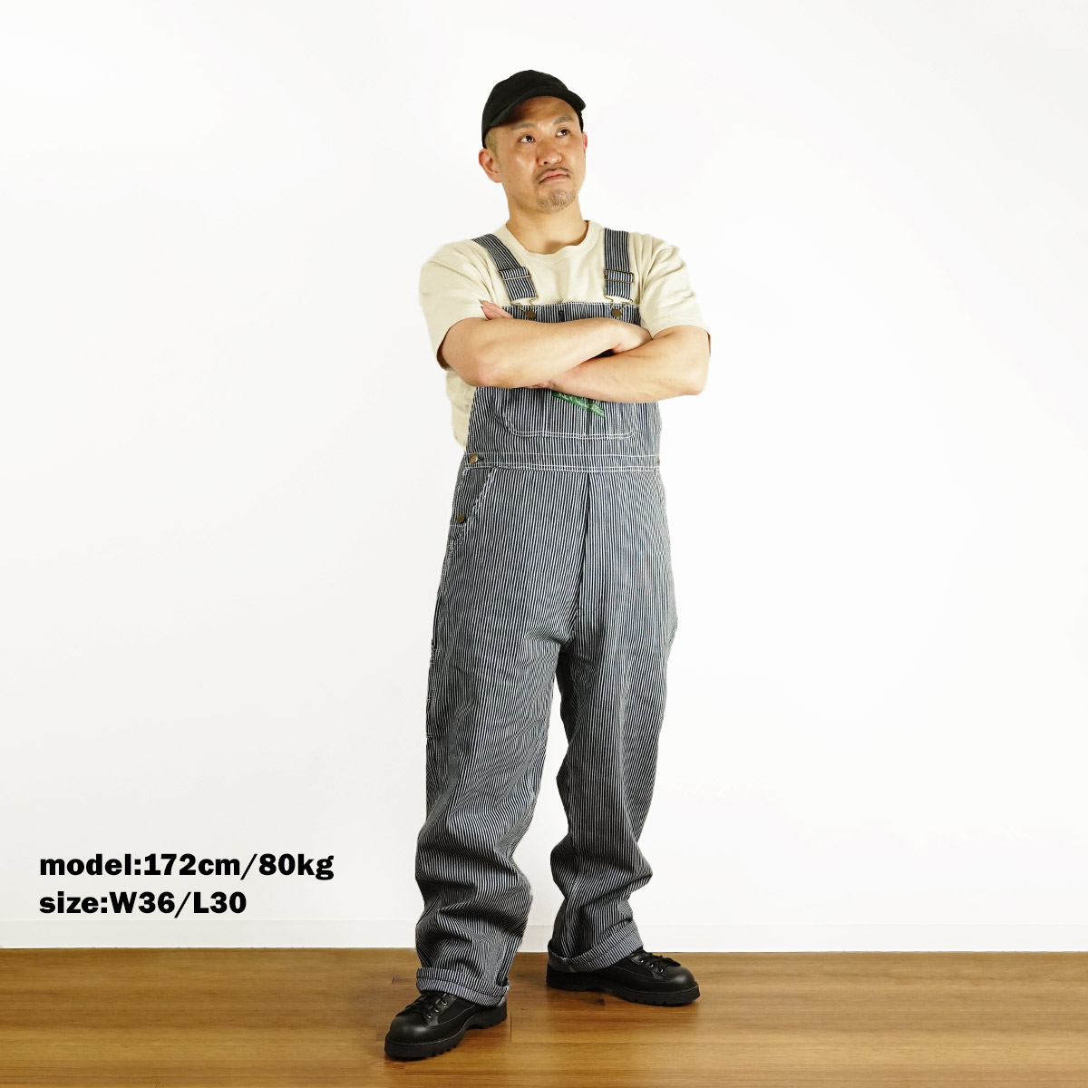 楽天市場】キー KEY ヒッコリーストライプ ビブ オーバーオール ｜ 273