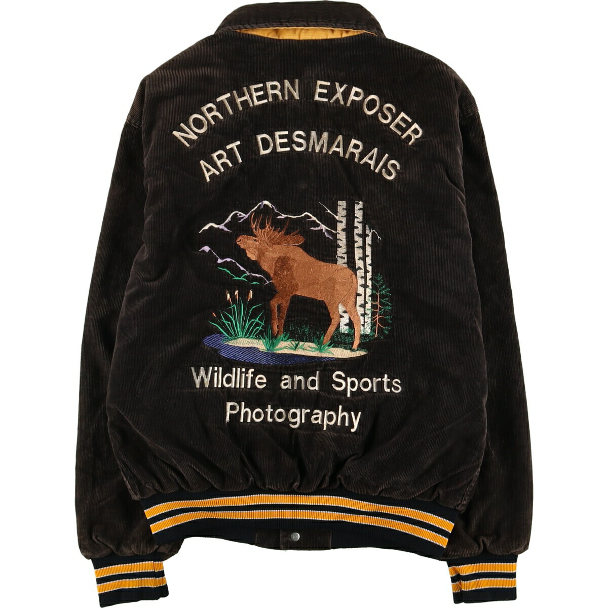 楽天市場】古着 90年代 Rennoc 襟付き コーデュロイスタジャン