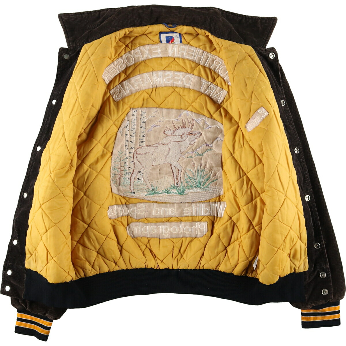 楽天市場】古着 90年代 Rennoc 襟付き コーデュロイスタジャン