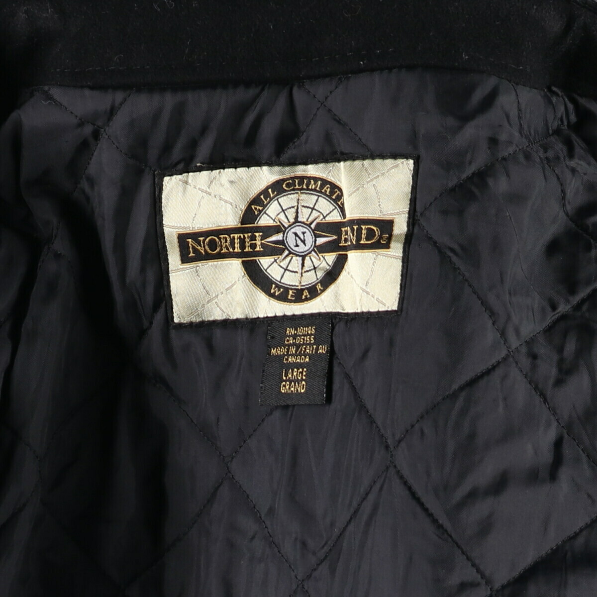 楽天市場】古着 ノースエンド NORTH END 袖革ウールスタジャン