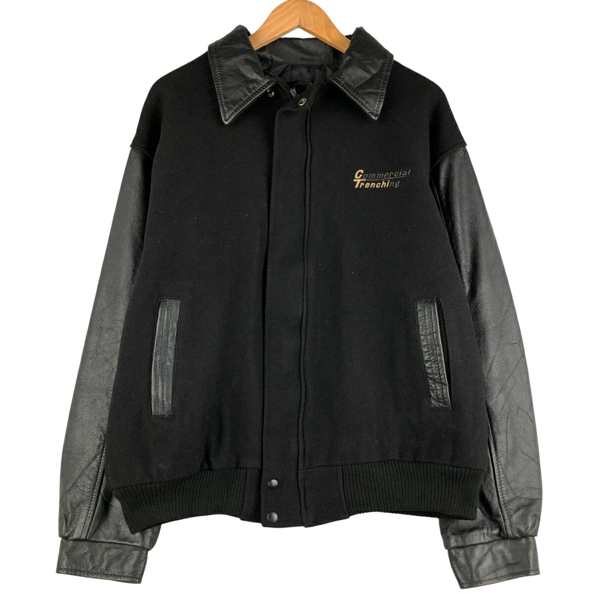 楽天市場】スタジャン 袖革（素材（生地・毛糸）ウール）の通販