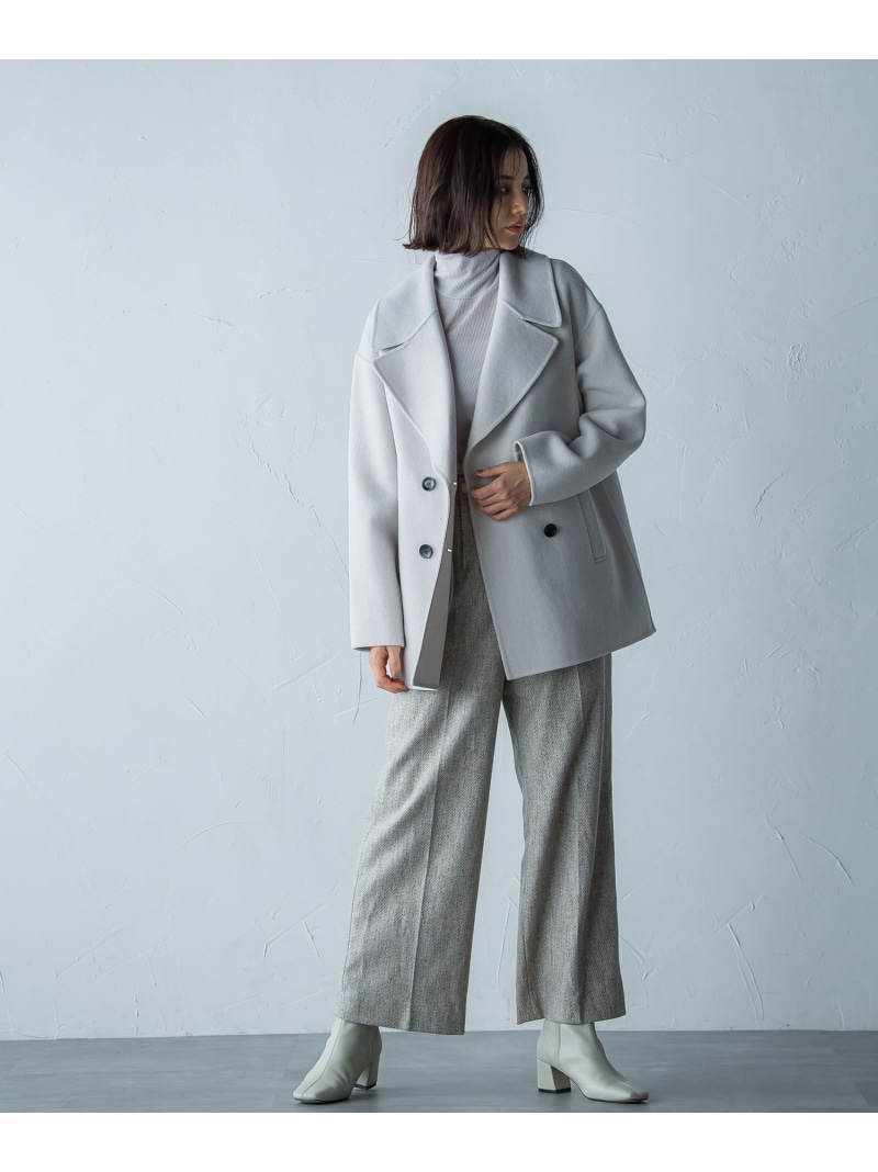 楽天市場】【SALE／50%OFF】Super140ビッグカラーウールリバーコート