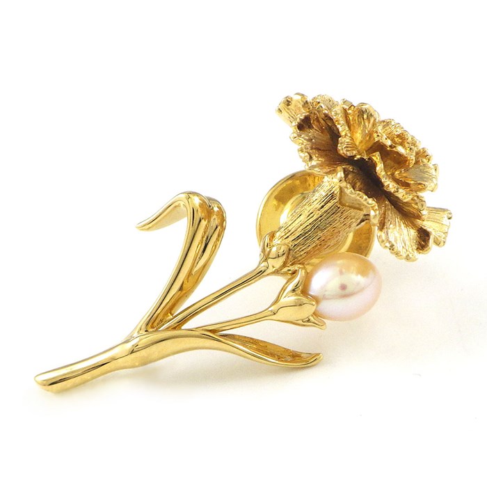 楽天市場】ミキモト MIKIMOTO ピンブローチ カーネーション モチーフ 1