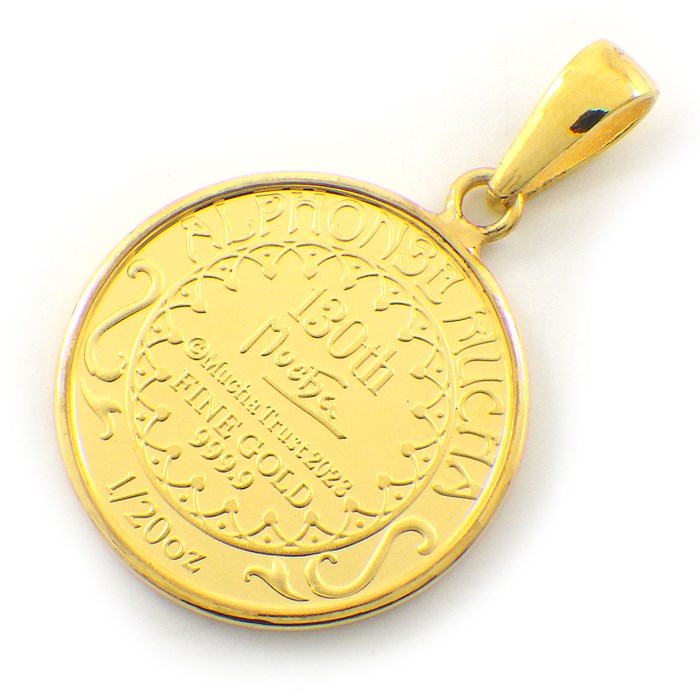 楽天市場】ペンダントトップ アルフォンス・ミュシャ メダル 1/20