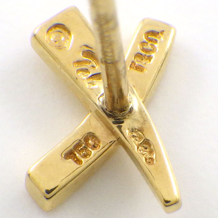 楽天市場】ティファニー Tiffany & Co. ピアス キス X クロス K18YG