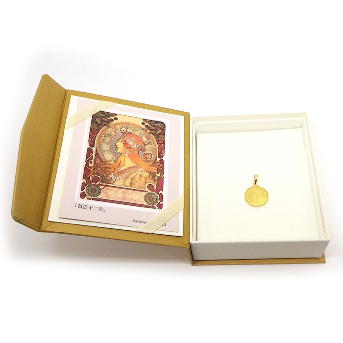 楽天市場】ペンダントトップ アルフォンス・ミュシャ メダル 1/20