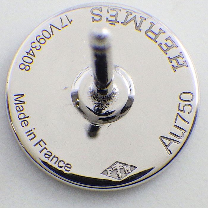 楽天市場】エルメス HERMES ピアス ガンバード クルー・ド・セル