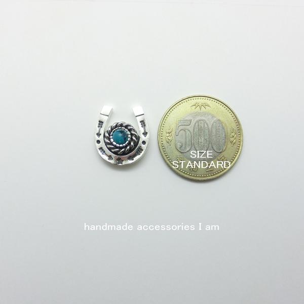 楽天市場】受注生産商品 ターコイズ トルコ石 馬蹄ピンバッジ シルバー