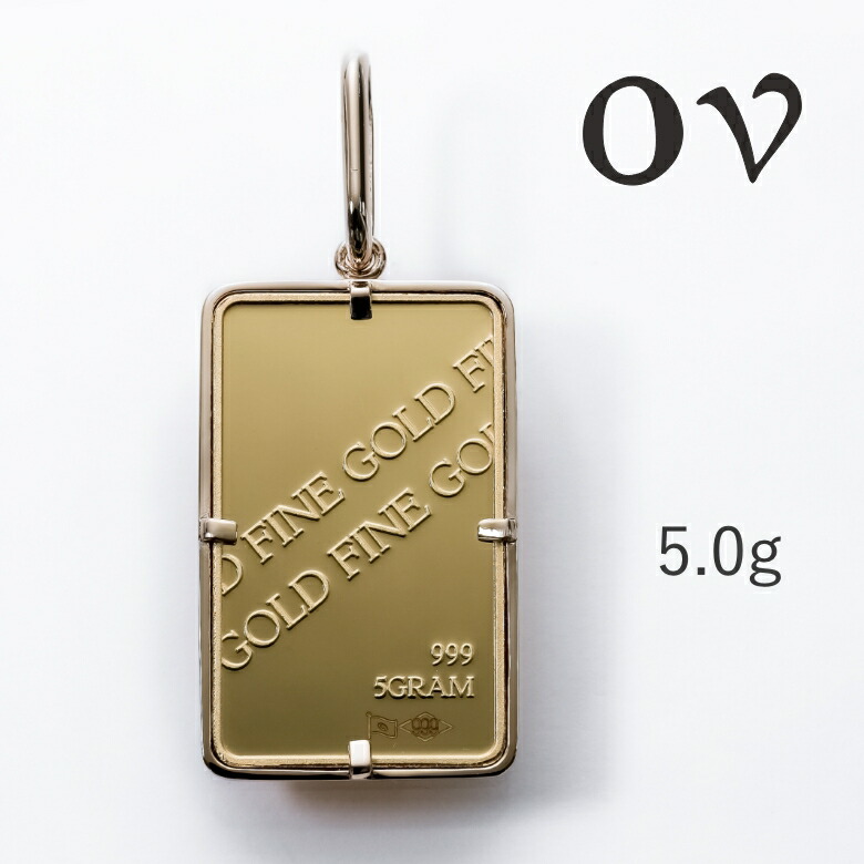楽天市場】インゴット 24金 ペンダント ペンダントトップ 5g 6.5g