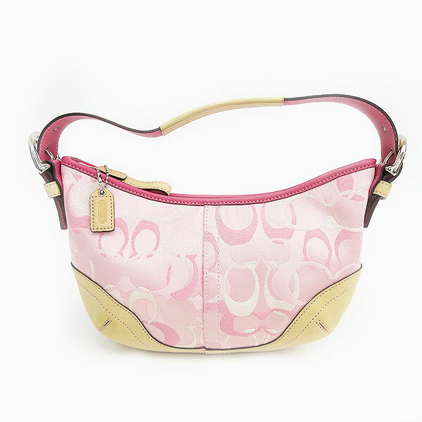 楽天市場】COACH(コーチ) シグネチャー ハンドバッグ 1850 ピンク