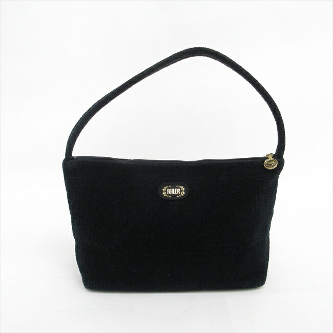 楽天市場】FEILER(フェイラー) フラワー ハンドバッグ 黒 / 【ブランド