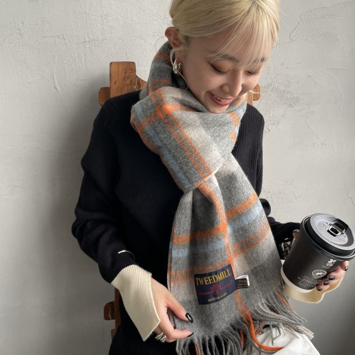 楽天市場】【送料無料】 TWEED MILL ツィードミル 大判ストール 70-190