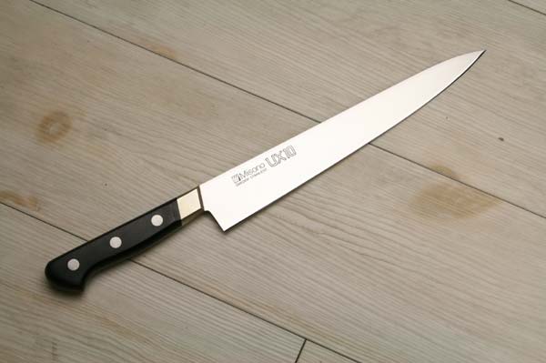 楽天市場】【ミソノ UX10】【721】筋引包丁 240mm 實光包丁(堺包丁