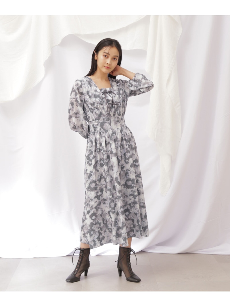 楽天市場】【SALE／50%OFF】ブラーフラワーワンピース JILL by JILL