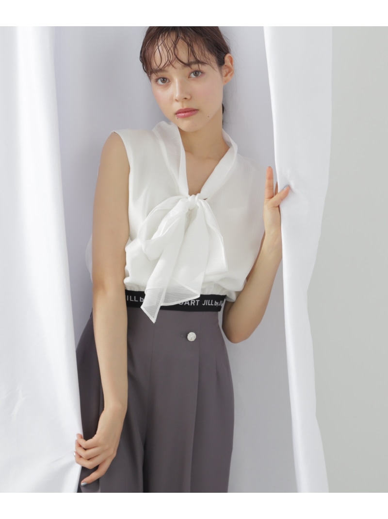 楽天市場】【SALE／40%OFF】シアーストライプボウタイブラウス JILL by