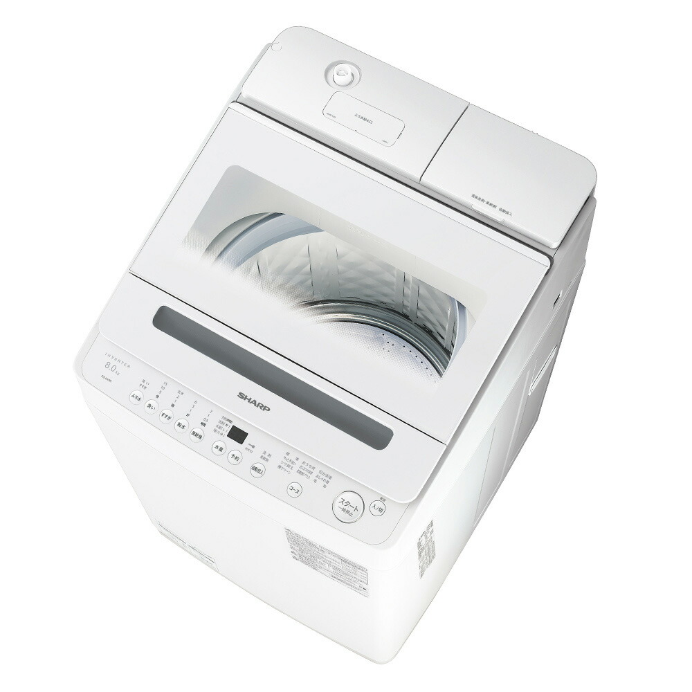 楽天市場】シャープ 洗濯乾燥機 es-tx8e-wの通販