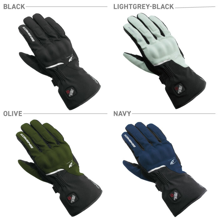 楽天市場】コミネ EK-217 プロテクトエレクトリックヒートグローブ