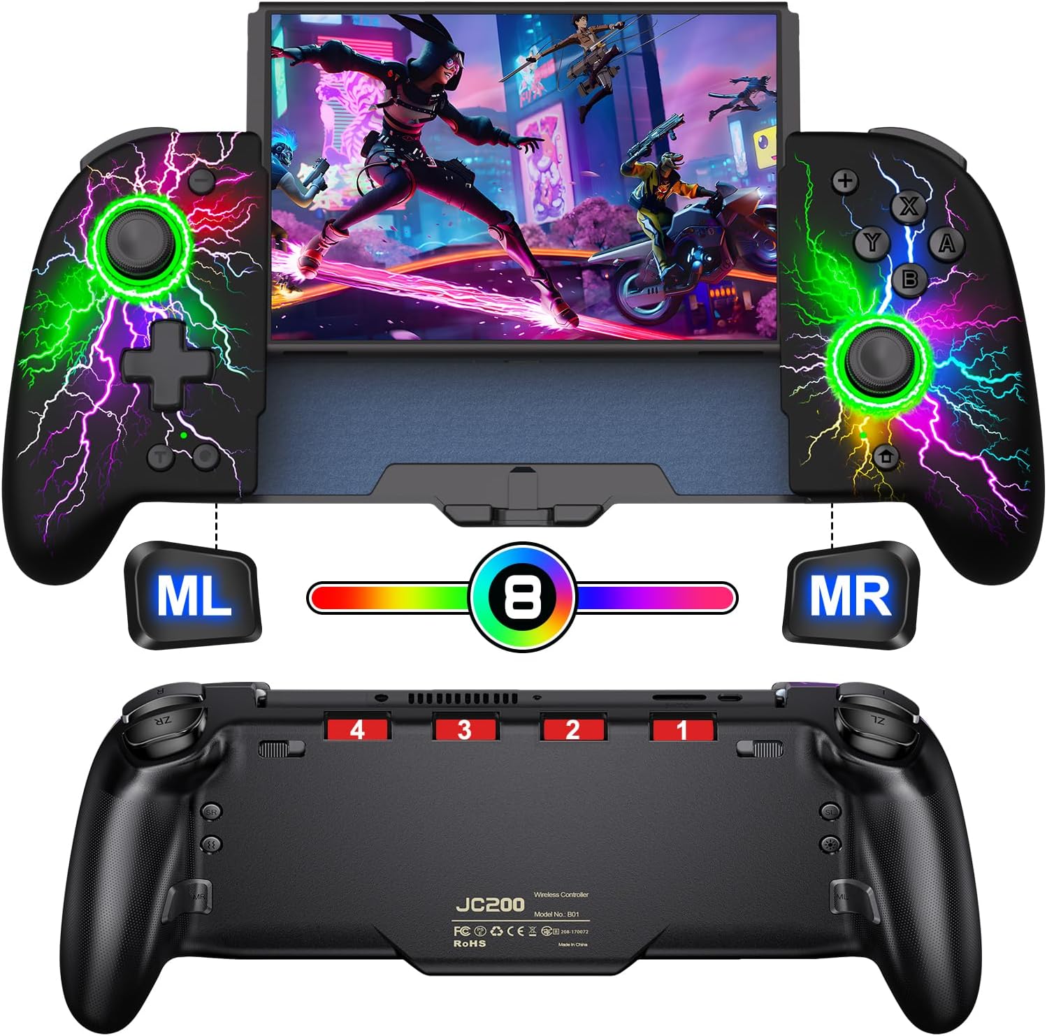 楽天市場】Nintendo Switch 有機EL モデル スイッチ コントローラー 8