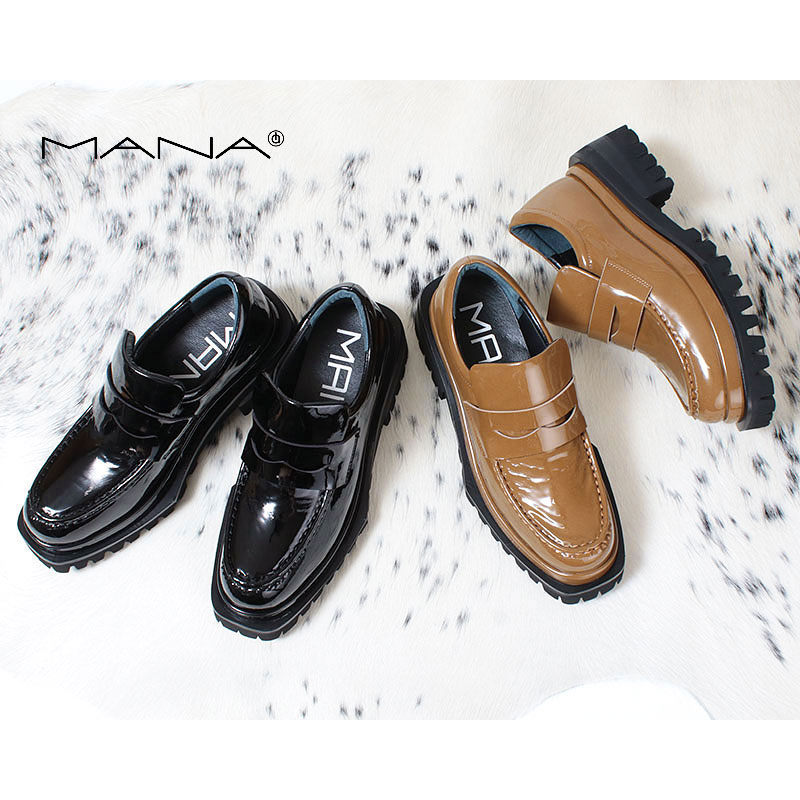 楽天市場】【正規品】 MANA マナ ビッグソール・ローファー 551205