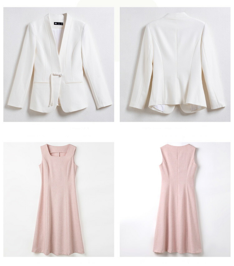 楽天市場】スーツ セットアップ 全4色 ノーカラー ジャケット