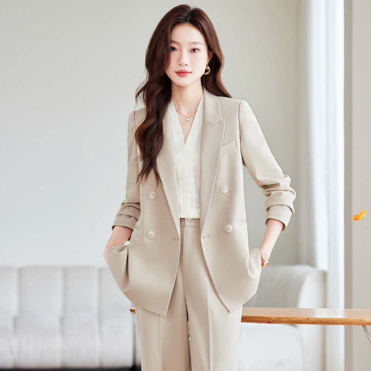 楽天市場】スーツ セットアップ 全2色 ダブルボタン ジャケット パンツ