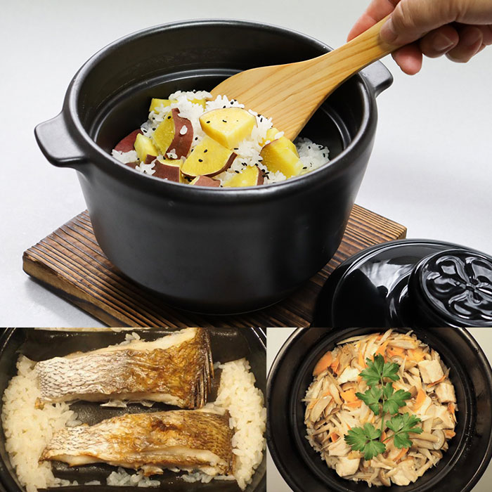 楽天市場】究極のごはん鍋 HACHI 3合炊 【レシピ付】 CRC-2b 有田焼 八