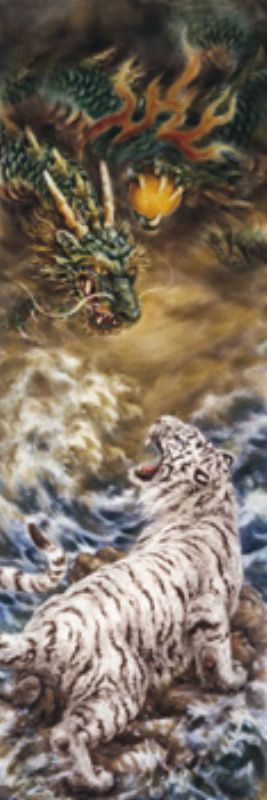 楽天市場】【引上品】1518スモールピースジグソーパズル 龍虎図（原井