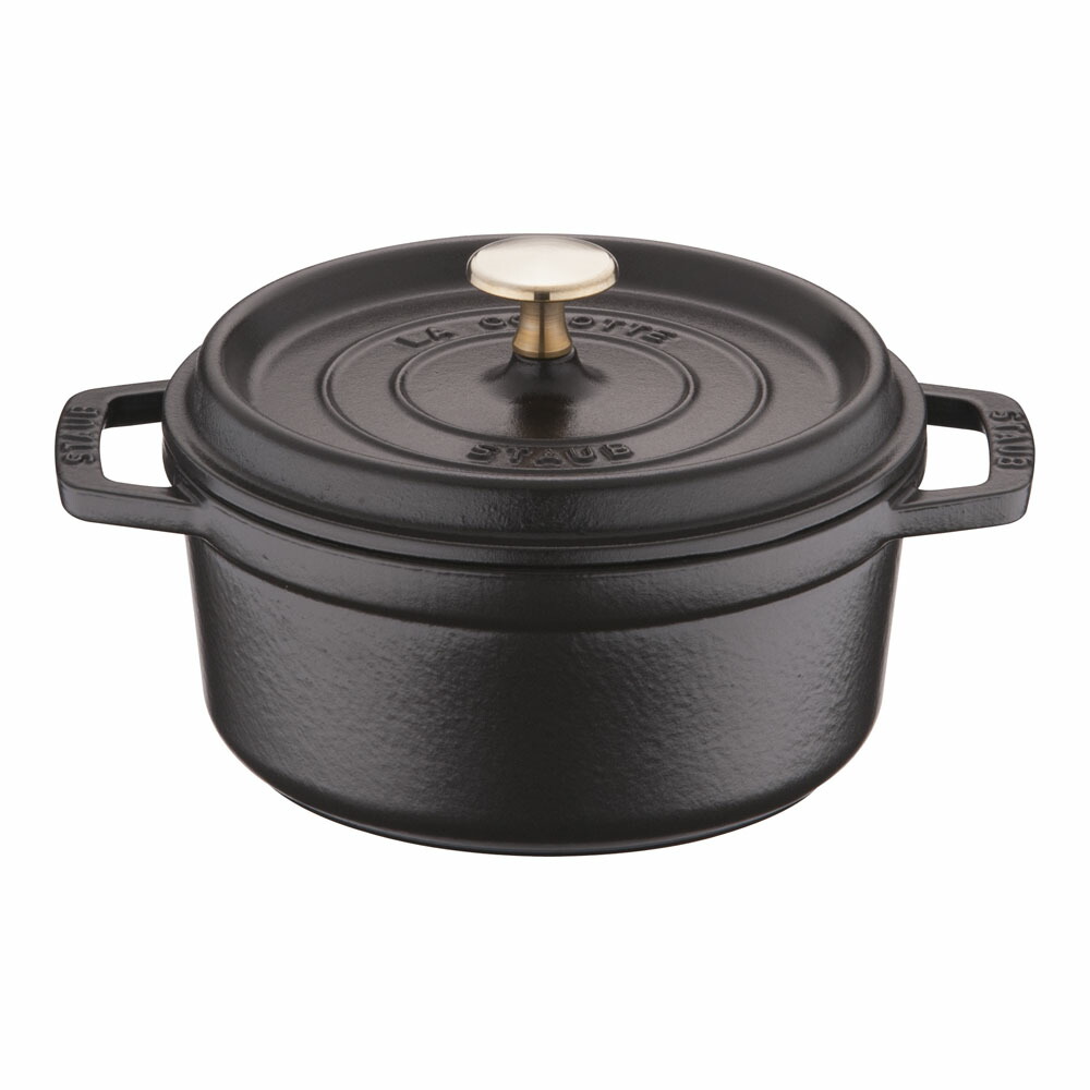 ストウブ ピコ ココット ラウンド 18cm 40509-485 [ブラック] (鍋