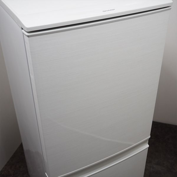 SHARP 137L 冷凍冷蔵庫 SJ-D14C-W 2017年製 中古