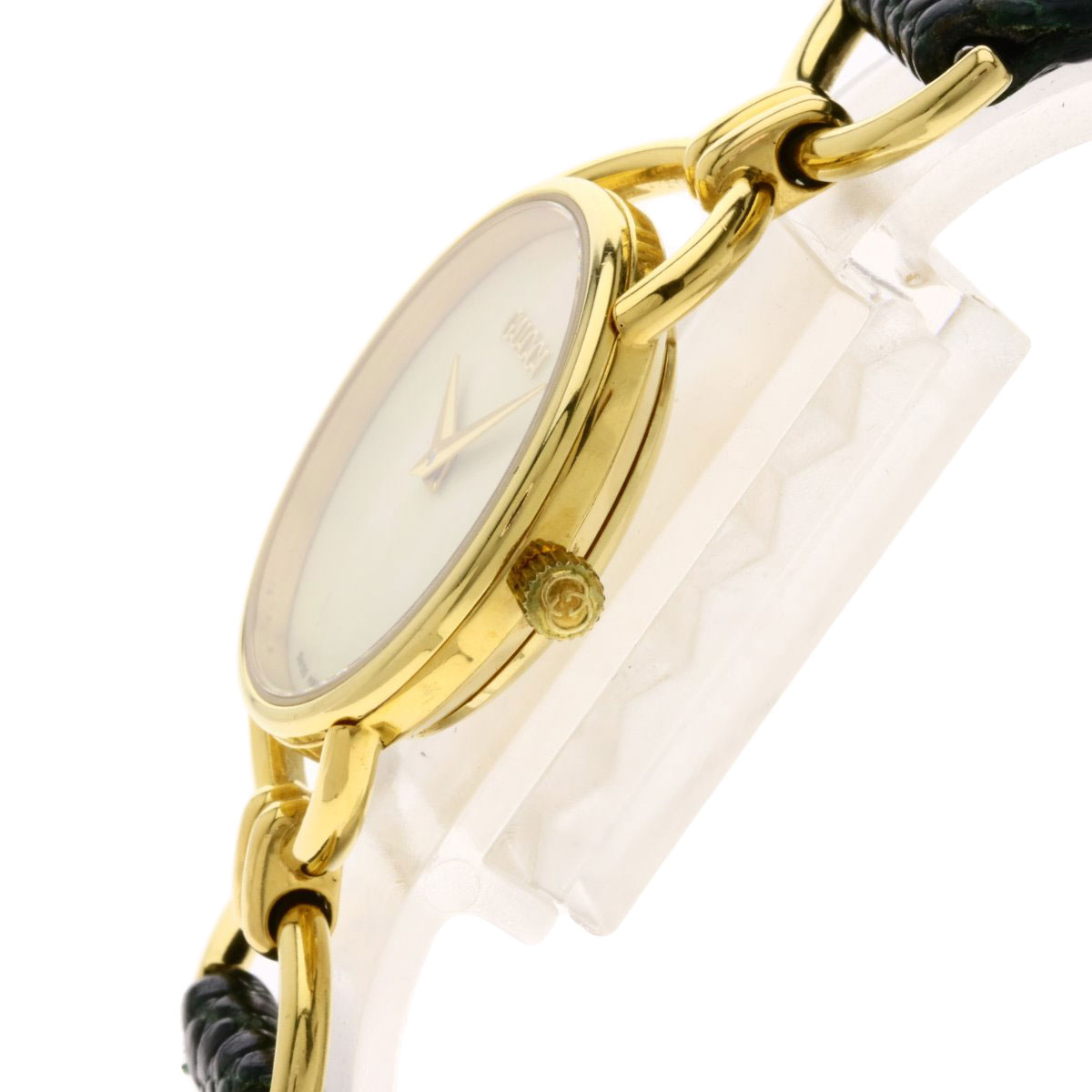 楽天市場】グッチ 6000.2.L 腕時計 GP/革 レディース 【中古】【GUCCI