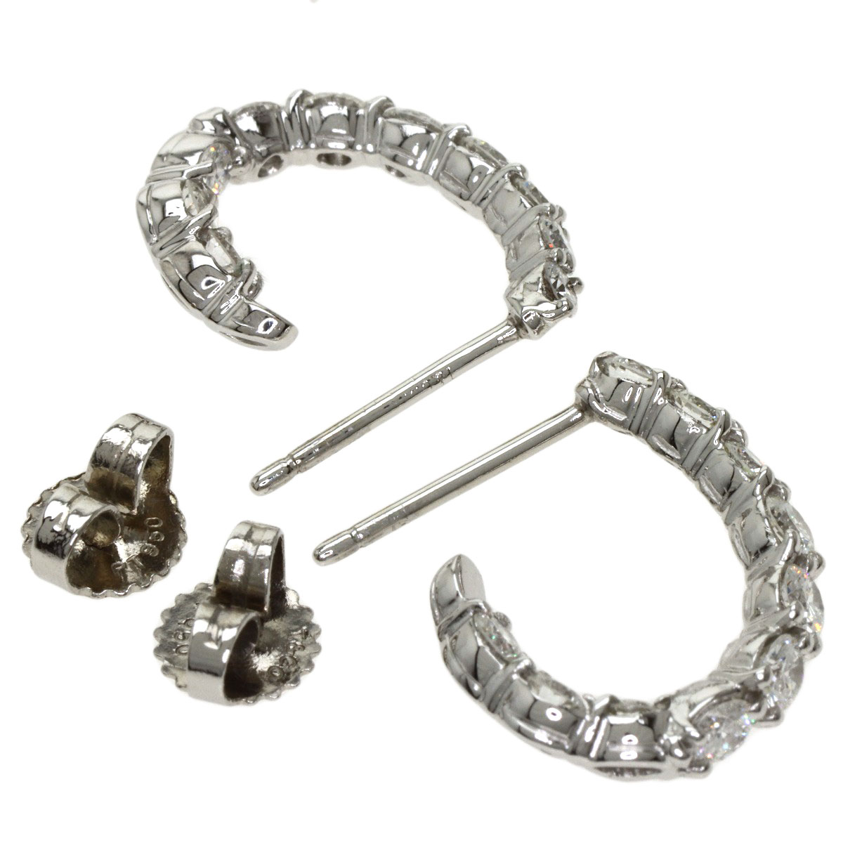 楽天市場】ティファニー インサイド アウト フープ ダイヤモンド