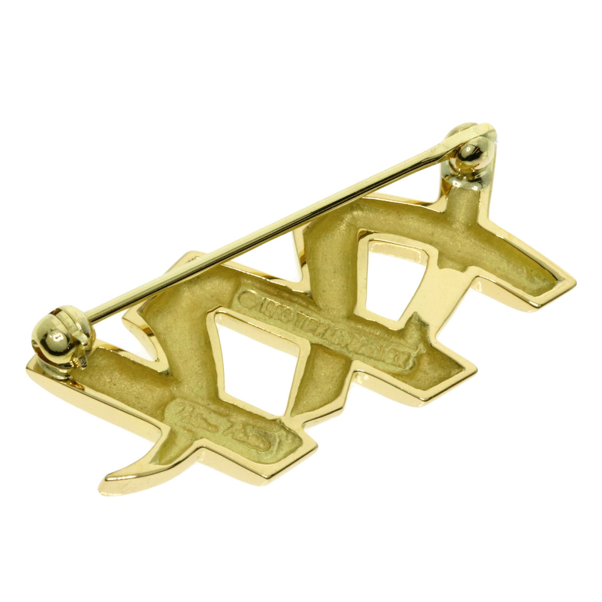 楽天市場】ティファニー トリプルキス ブローチ K18イエローゴールド