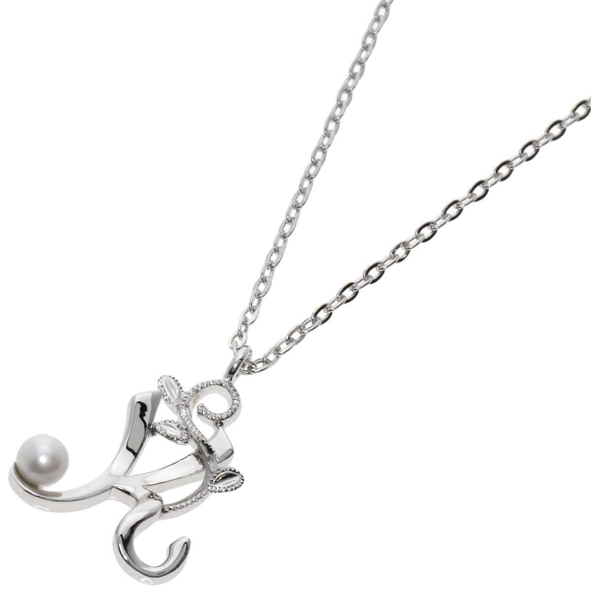 楽天市場】ミキモト イニシャル K アコヤパール 真珠 ネックレス