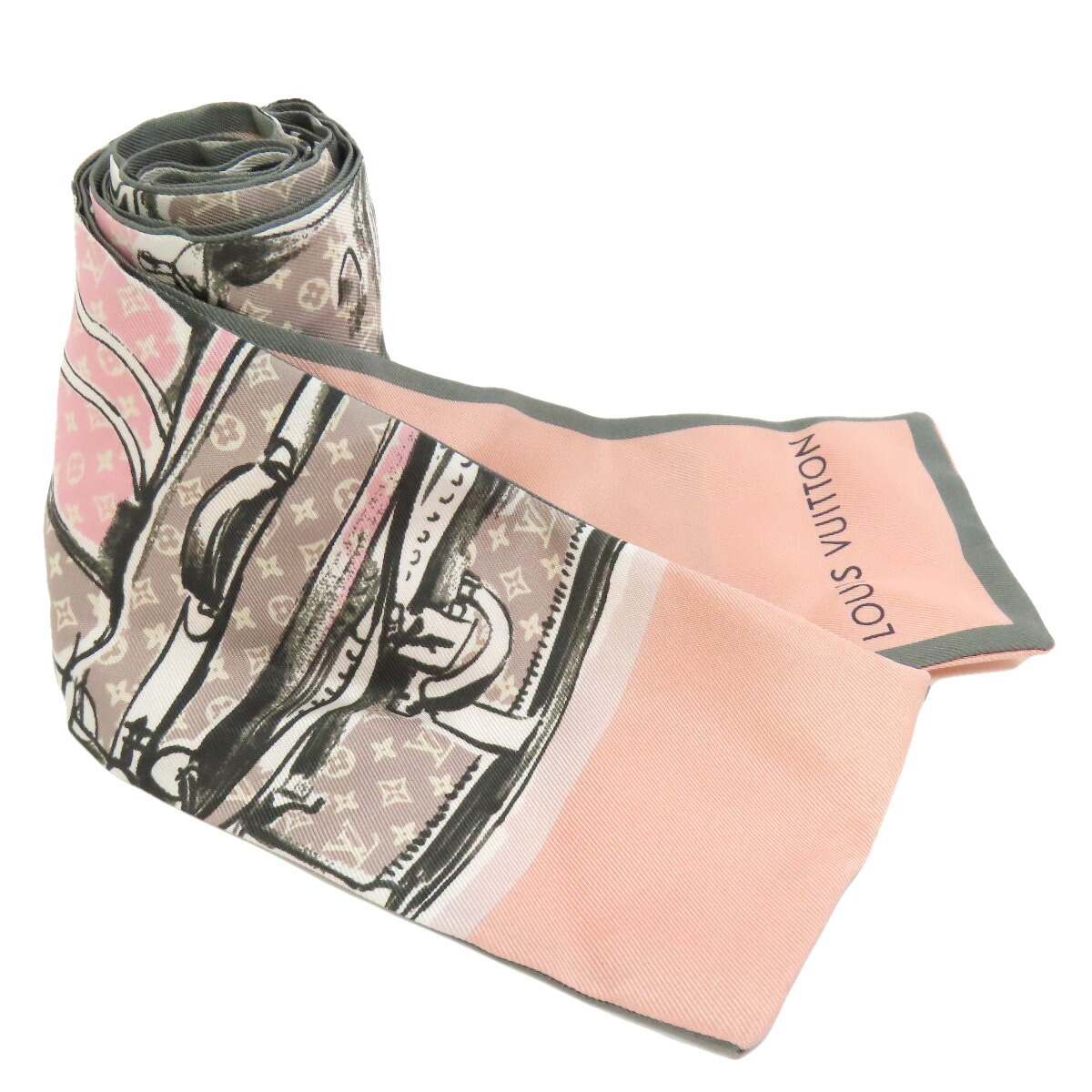 楽天市場】ルイヴィトン M73965 バンドー・トランク スカーフ シルク