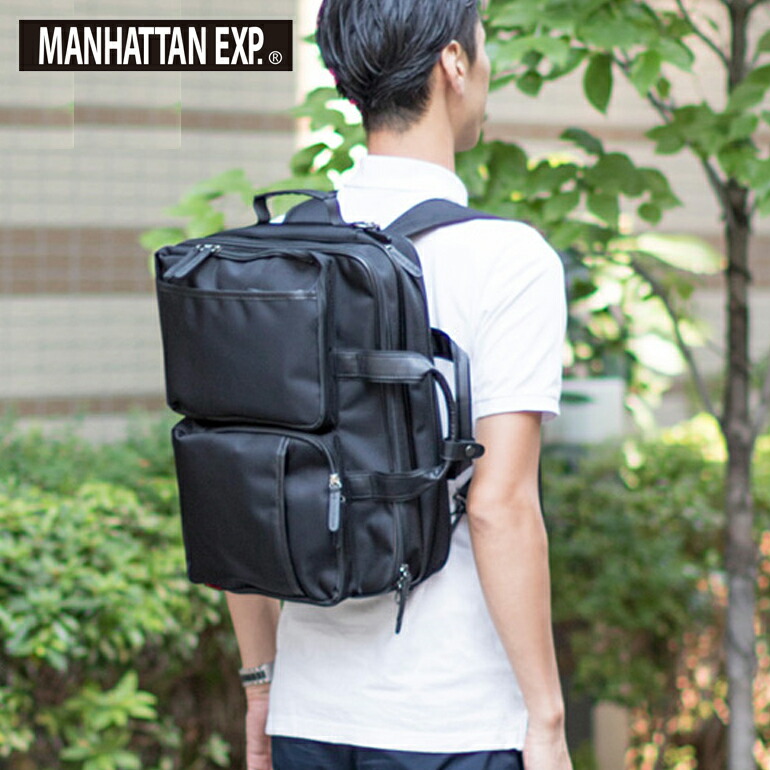 楽天市場】ビジネスバッグ 正規品 [MANHATTAN EXP. 多機能 リュック