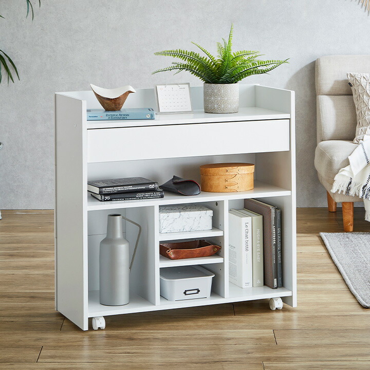 楽天市場】【ポイント10倍!1日20時〜23:59】引き出し付き 隠せる収納