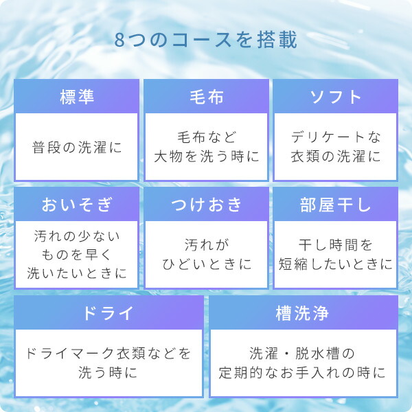 楽天市場】洗濯機 10kg 小型 縦型洗濯機 8コース搭載 一人暮らし 二人