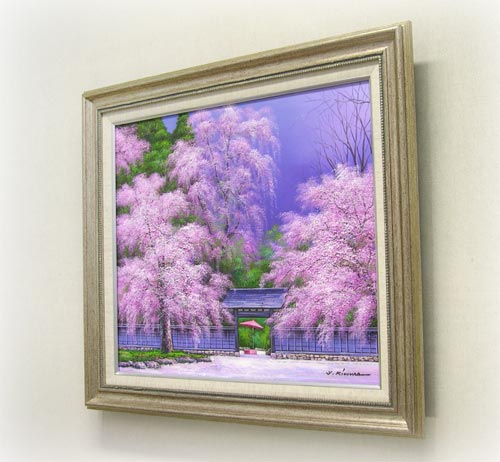 楽天市場】絵画 油絵 角館の桜 （木村由記夫） 送料無料 【肉筆