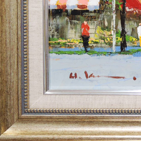 楽天市場】絵画 油絵 並木路のある街（フランス・ラマルク） （黒沢久