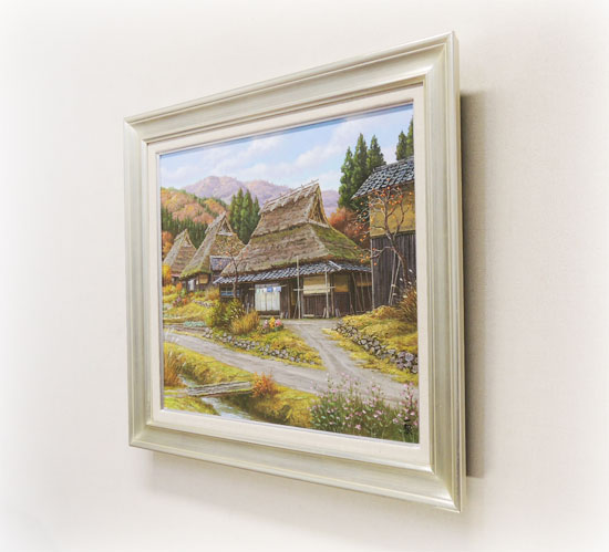 楽天市場】絵画 油絵 秋色京都美山 F20号 （猿渡一根） 送料無料 【海