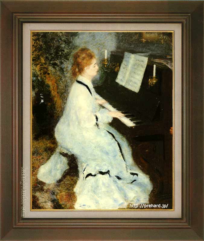 楽天市場】ルノアール 絵画 ピアノを弾く若い女 P10号 送料無料 【複製