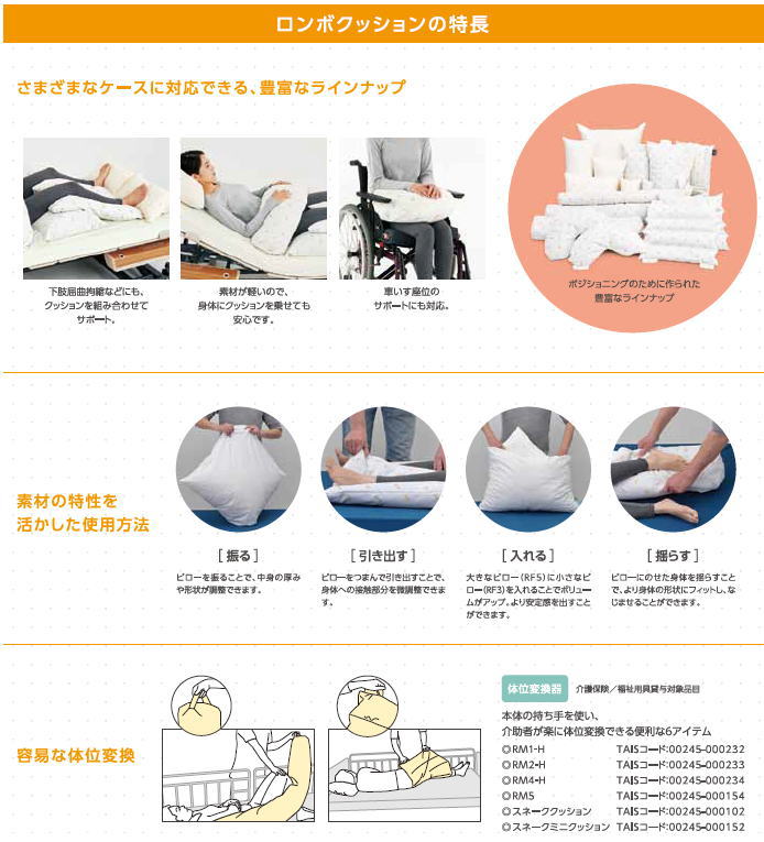 楽天市場】床ずれ防止用クッション ロンボ ポジショニング ピロー