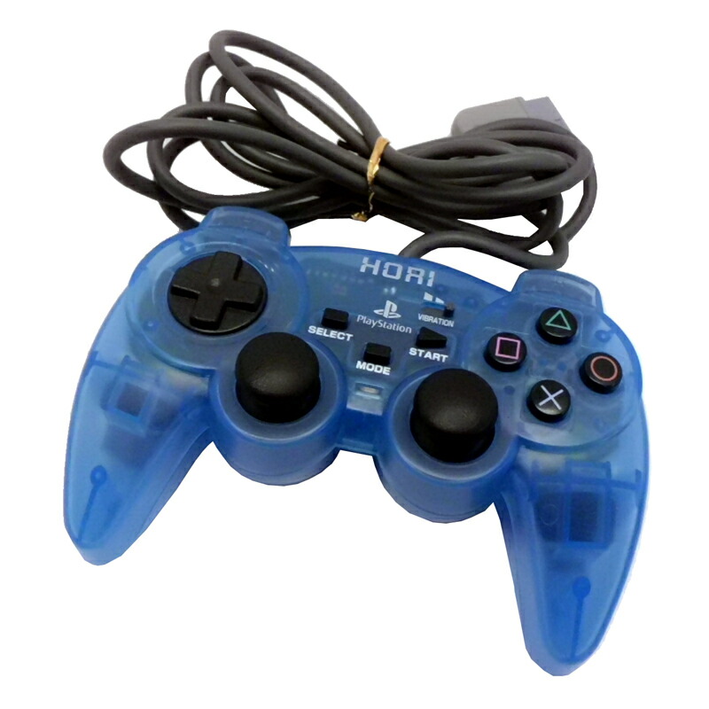 楽天市場】【中古】 HORI アナログ振動パッド クリアブルー PS・PS2用